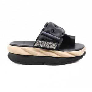 NEW 4CCCCEES women's mellow glow sandals in oreo